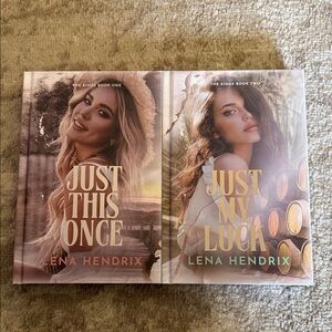 Signed eternal embers Just This Once and Just My Luck Books by Lena Hendrix